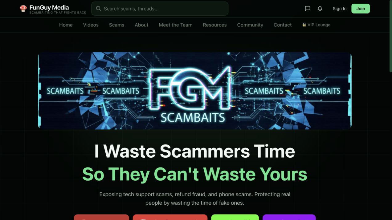 FunGuy Media homepage
